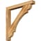Ekena Millwork Olympic Block Rough Sawn Bracket w/ Offset Brace, Western Red Cedar, 6"W x 46"D x 46"H BKT0604X46X46OLY05RWR - alternate 1